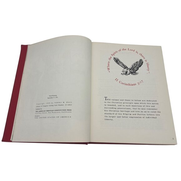 Christian History of the Constitution Vol I Verna Hall Hardcover 481 pages 1961 - Picture 4 of 8